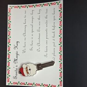 Santa's Magic Key & Card For Children Who Live In A House no Chimney